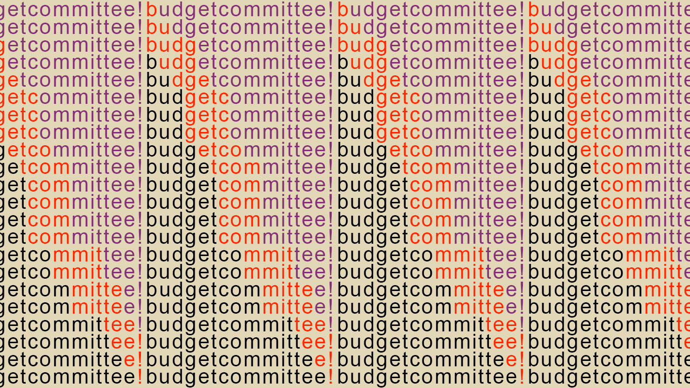 Budget Committee!